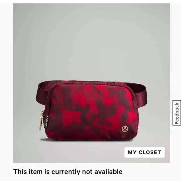 NWT Lululemon New Year Everywhere Belt Bag Rabbit All Over Print Red Mul…